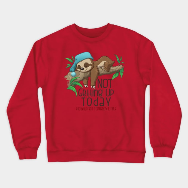 Sleepy Sloth Crewneck Sweatshirt by Dooomcat
